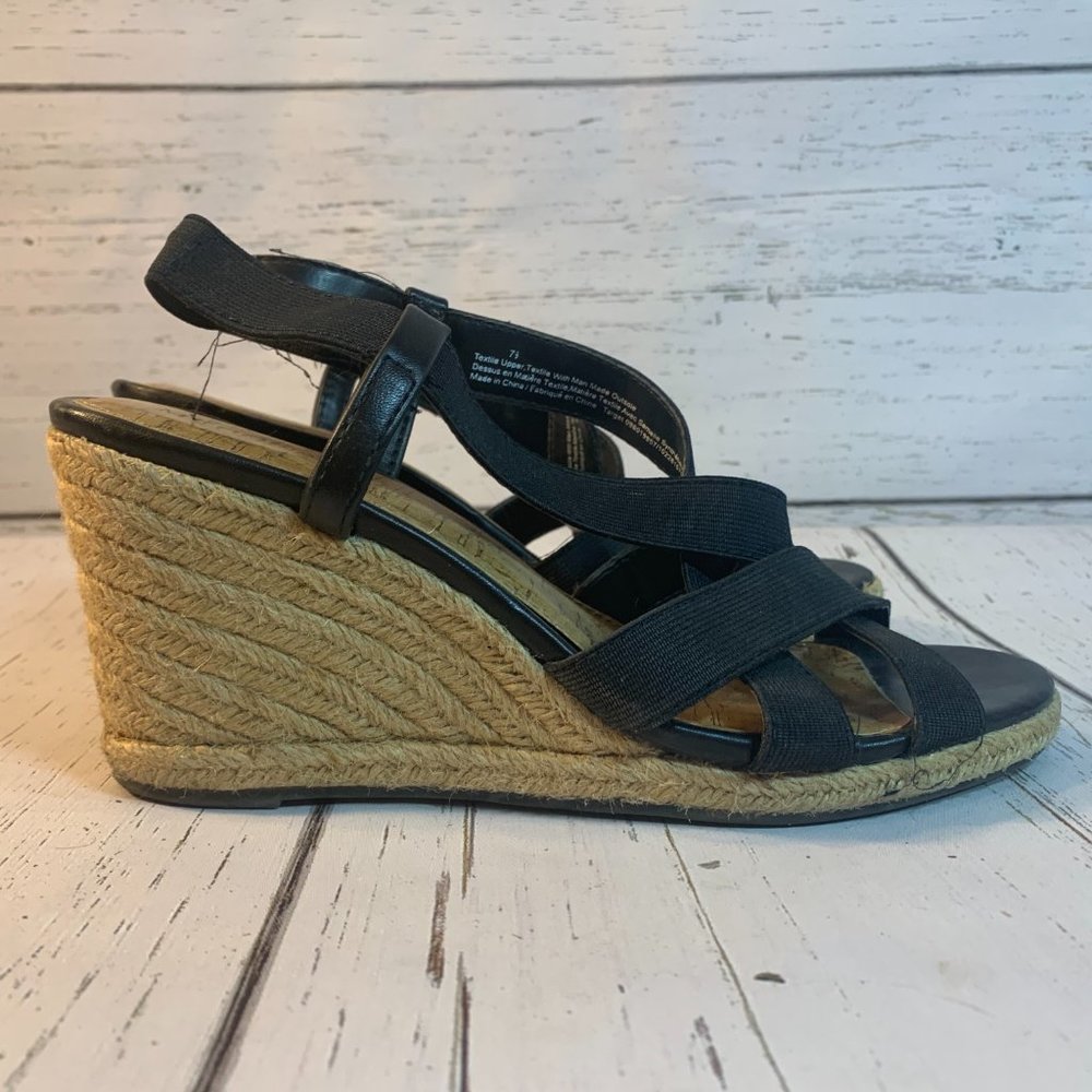 Strappy Black espardille sandal from Merona
